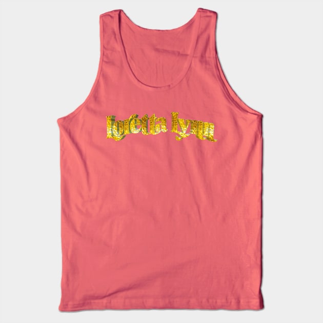 Golden loretta lynn Tank Top by Pahala.kita